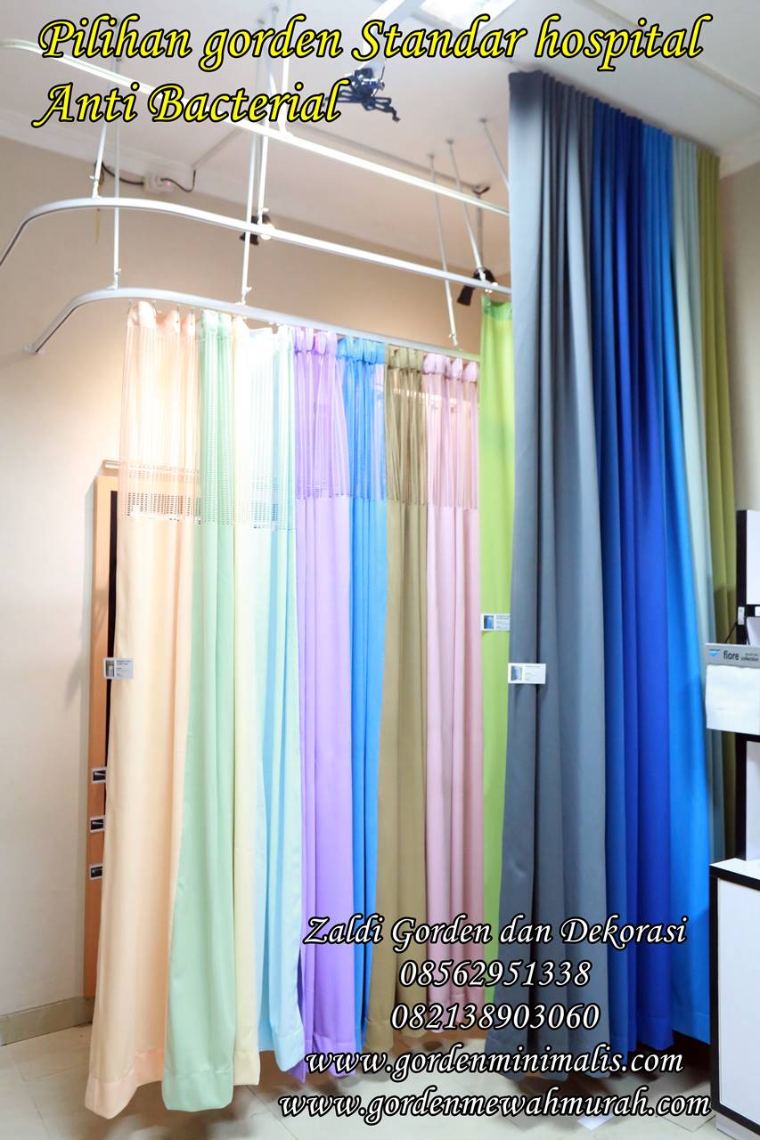 Pilihan warna gorden standar akreditasi rumah sakit bahan anti bakteri 
