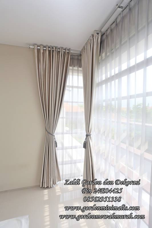 Model gorden jendela sudut untuk rumah minimalis gorden jendela siku atau lengkung